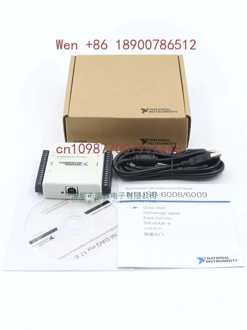 Brand new NI USB-6008 data acquisition card multifunctional DAQ card 779051-01 wiring and terminals