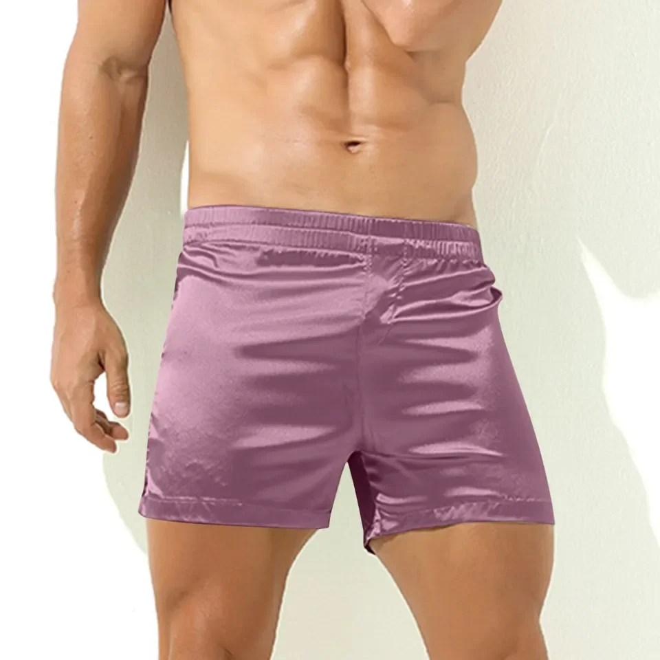 Ultrathin Male Boxer Shorts Trunk Mens Loose Fitting Underwear Pure Cotton Home Sleepwear Flat Angle Breathable Ropa Hombre