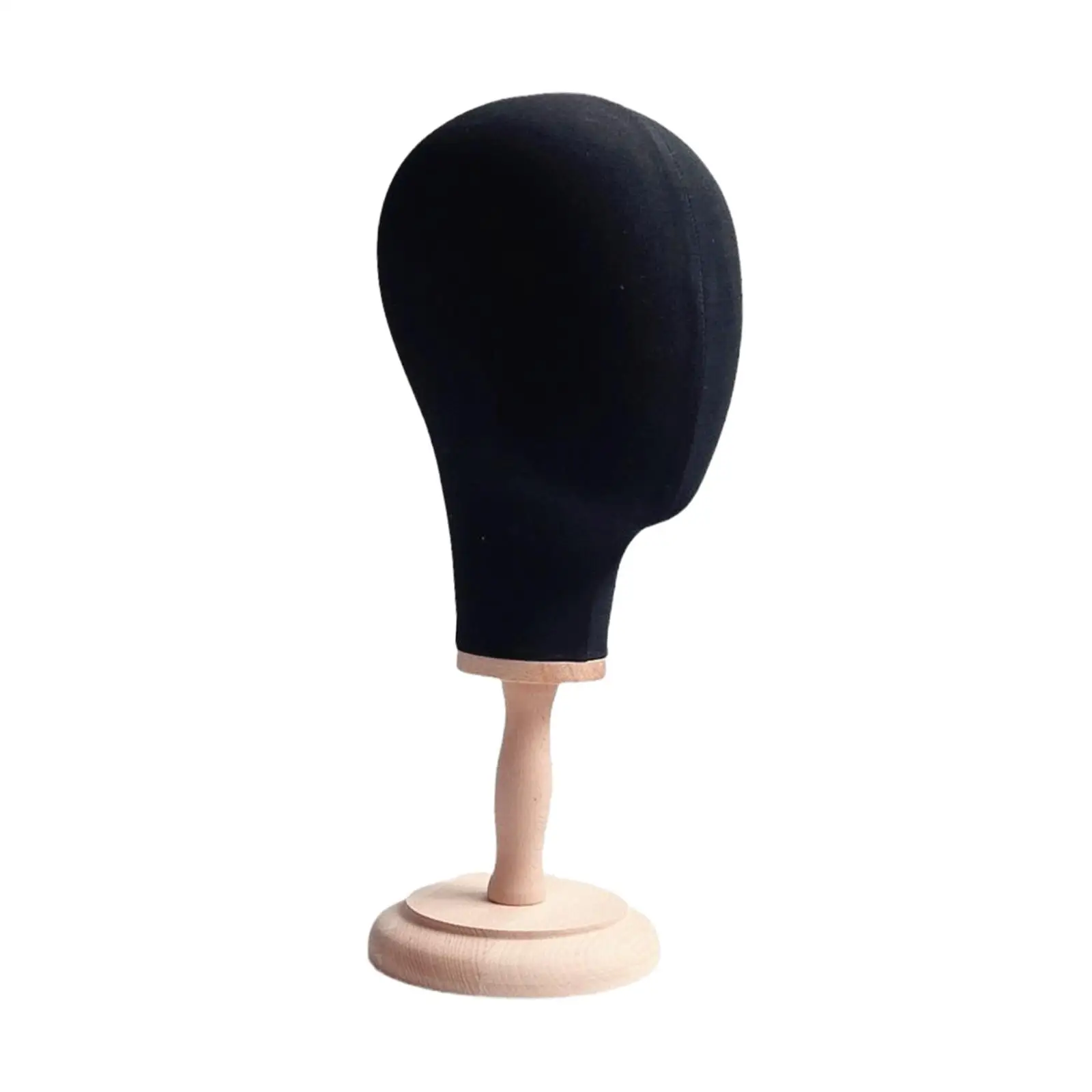 

Manikin Head Wig Display Model Head Dome Model Head Wig Head Holder with Detachable Wood Stand for Shopping Mall Barbershop