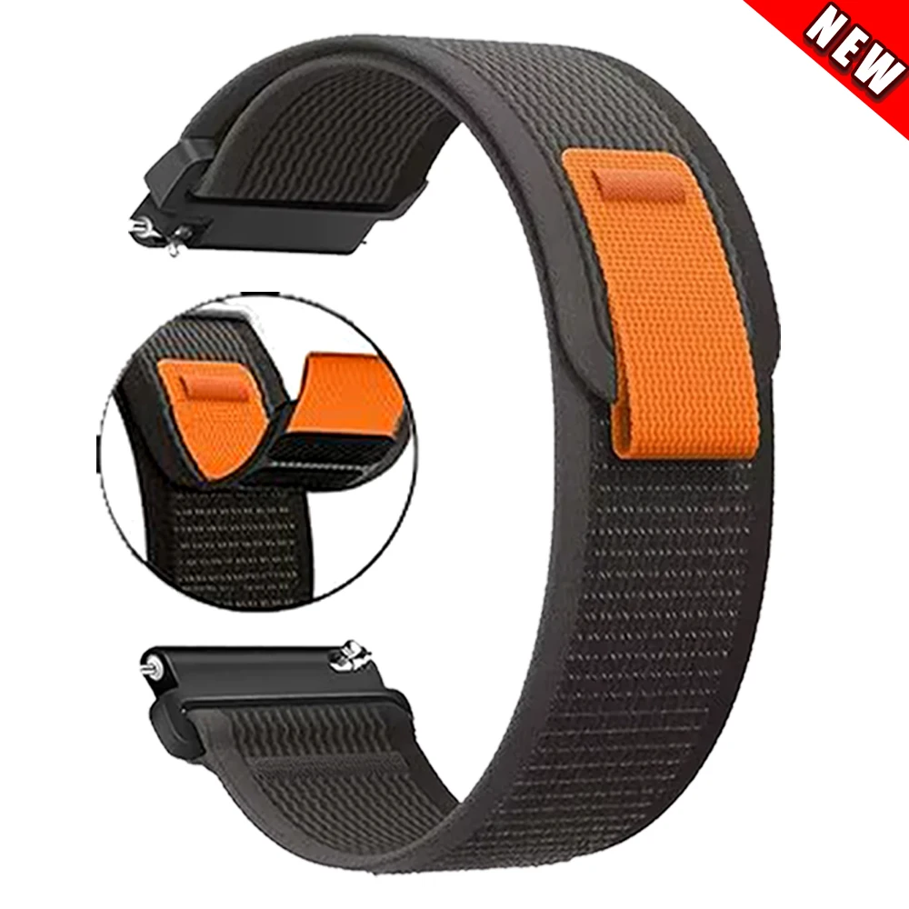 삼성 갤럭시 워치 7 6 5 4 40mm 44mm 5 프로 6/4 클래식 액티브 2 호환 20mm 22mm 나일론 스트랩 통기성 스포츠 손목밴드