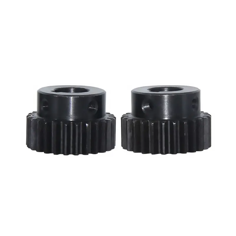 Engranaje recto de 35 dientes, Motor de Metal Boss, orificio interior de engranaje convexo, transmisión de estante de engranaje de 6/8/10/12mm, 1 ud.