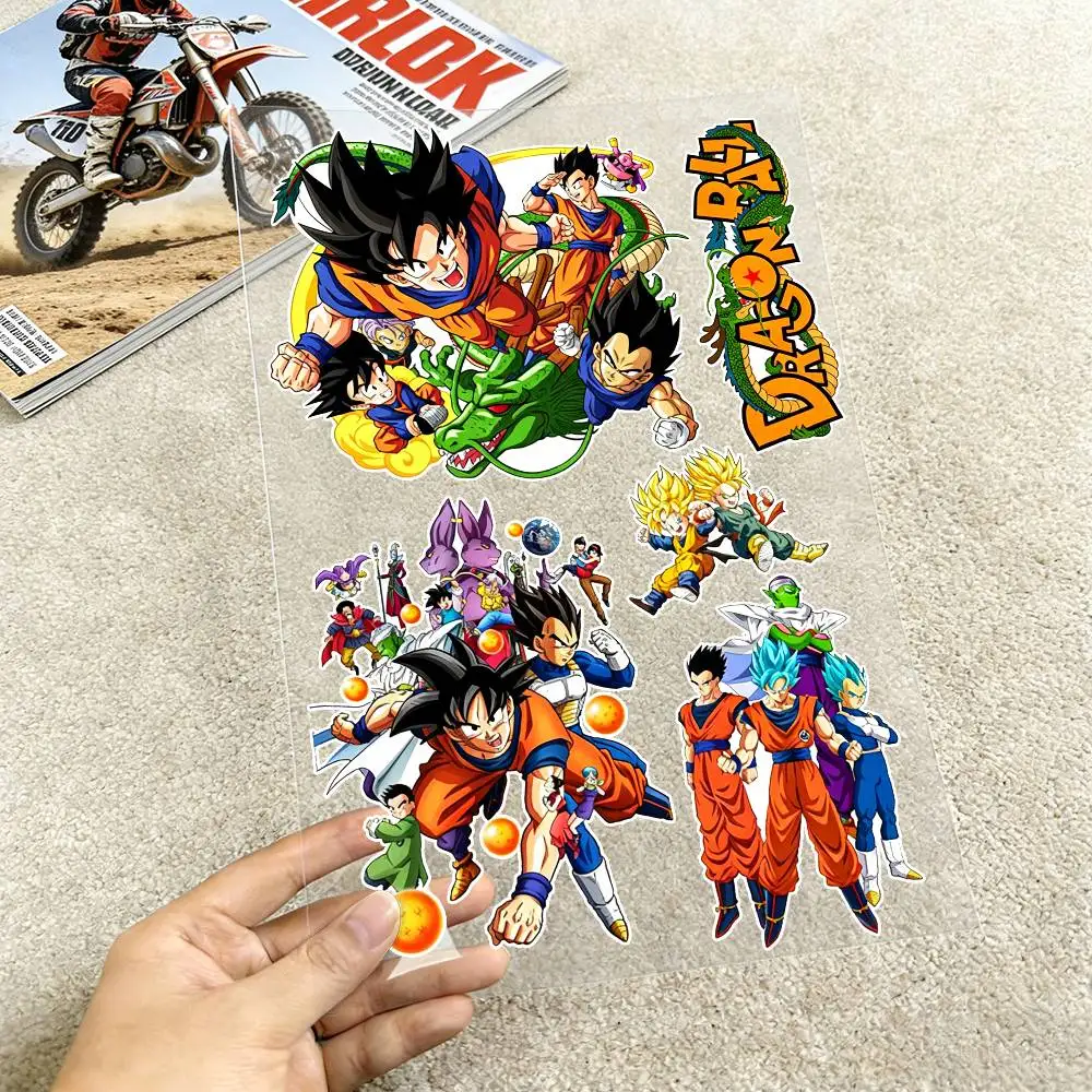 

Водонепроницаемые светоотражающие наклейки Dragon Ball Z для мотоциклов и автомобилей, легко снимаемые, многоразовые.