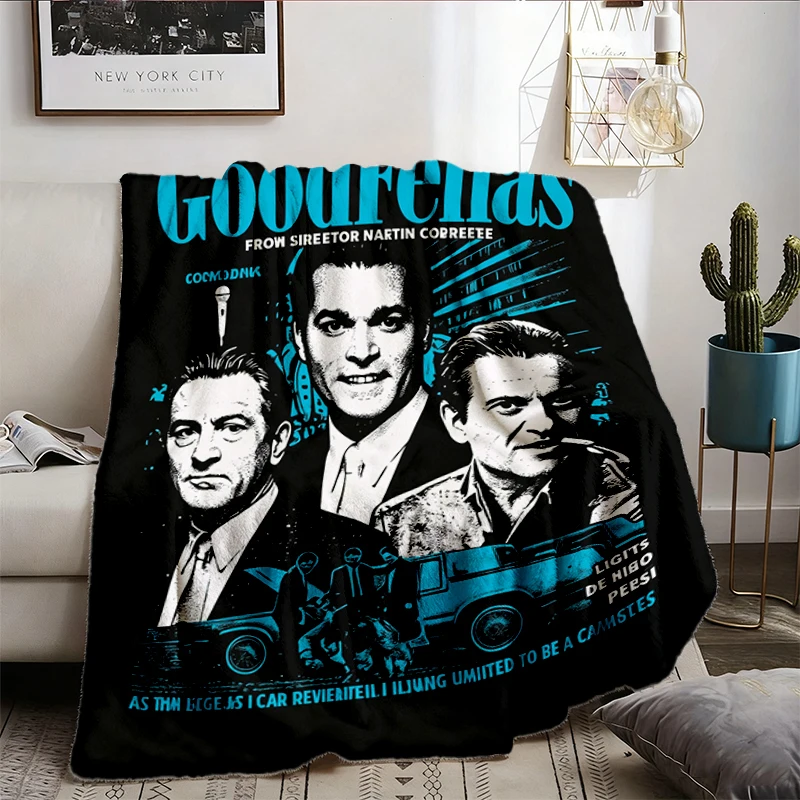 GoodFellas Movie Poster Graphic Comfy Blanket Martin Scorsese Gangster Film Soft Blanket