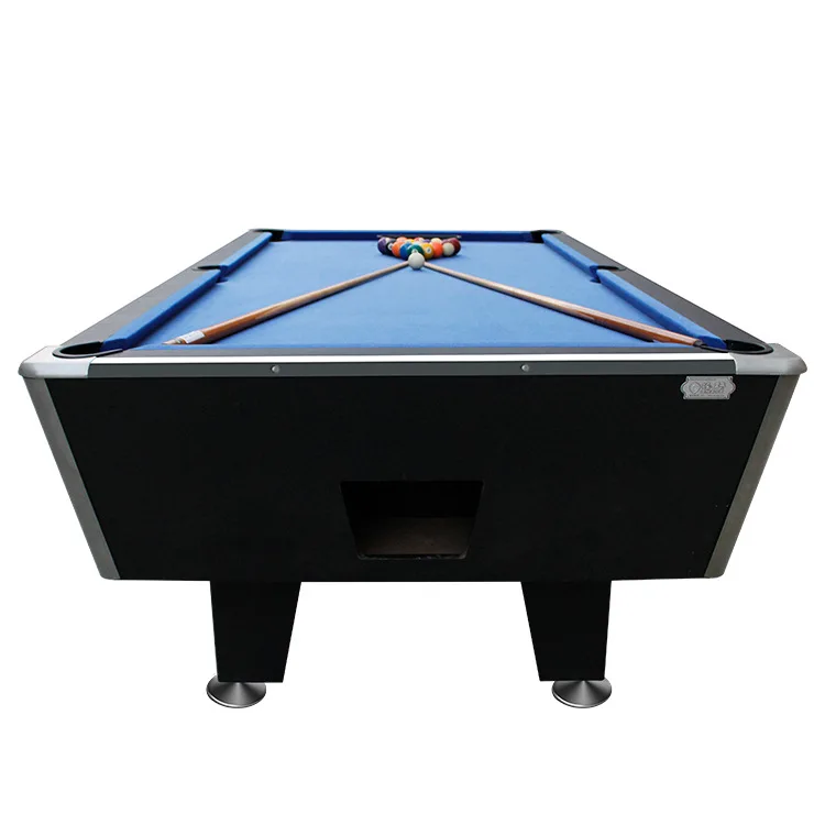 

Pool table with 9-foot marble bed Pool table with coin receiver