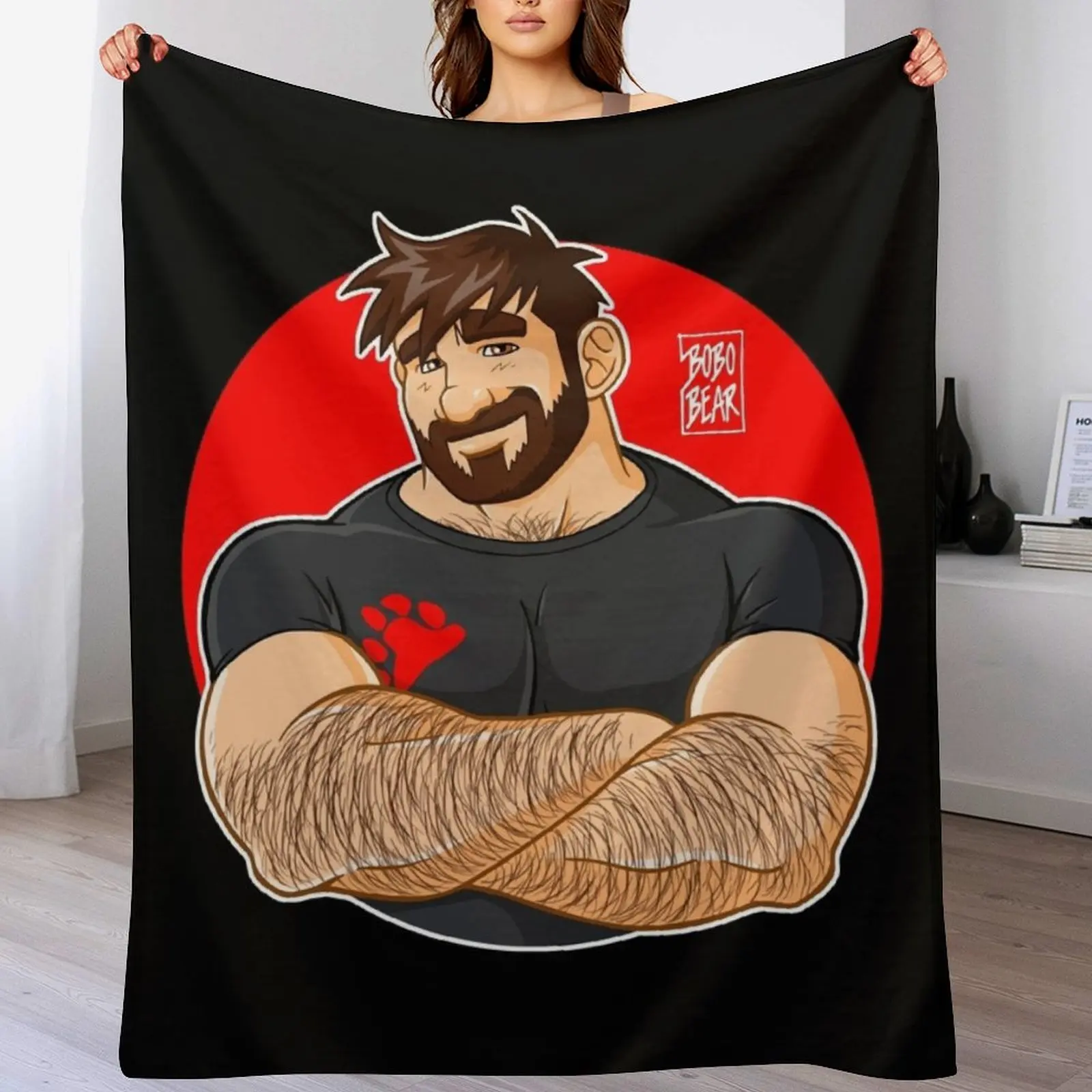 

ADAM LIKES CROSSING ARMS Throw Blanket Modern Design Soft Blanket for Home Decor