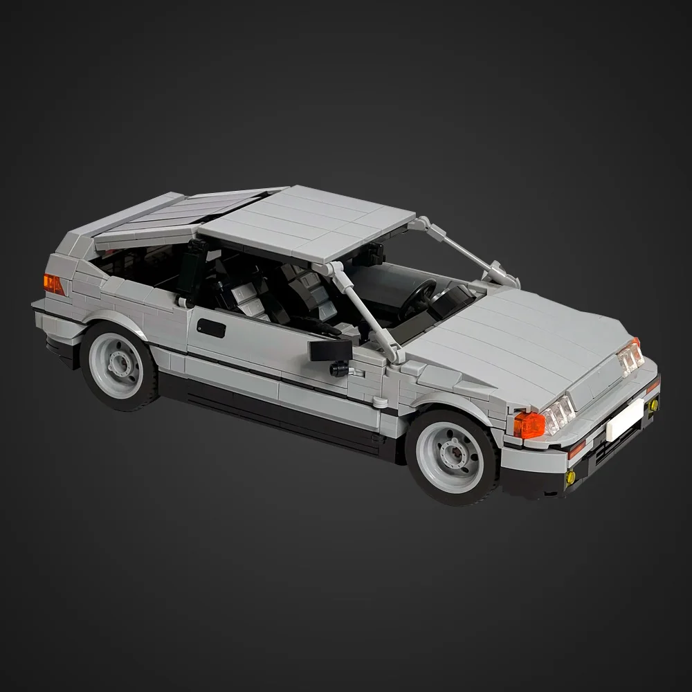 ゴブリックス MOC シティカービルディングブロックモデルロードレーシングカーブリックハイテク CR-X スポーツカー組み立ておもちゃ子供ギフト