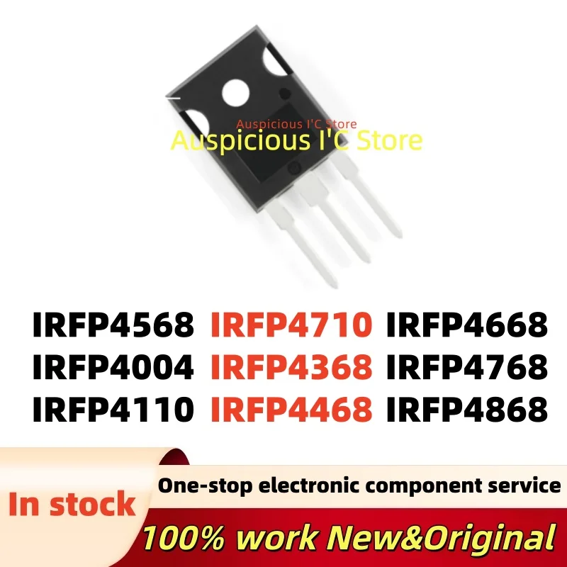 

(5pcs) IRFP4710 IRFP4368 IRFP4468 IRFP4568 IRFP4668 IRFP4768 IRFP4868 IRFP4004 IRFP4110 TO-247