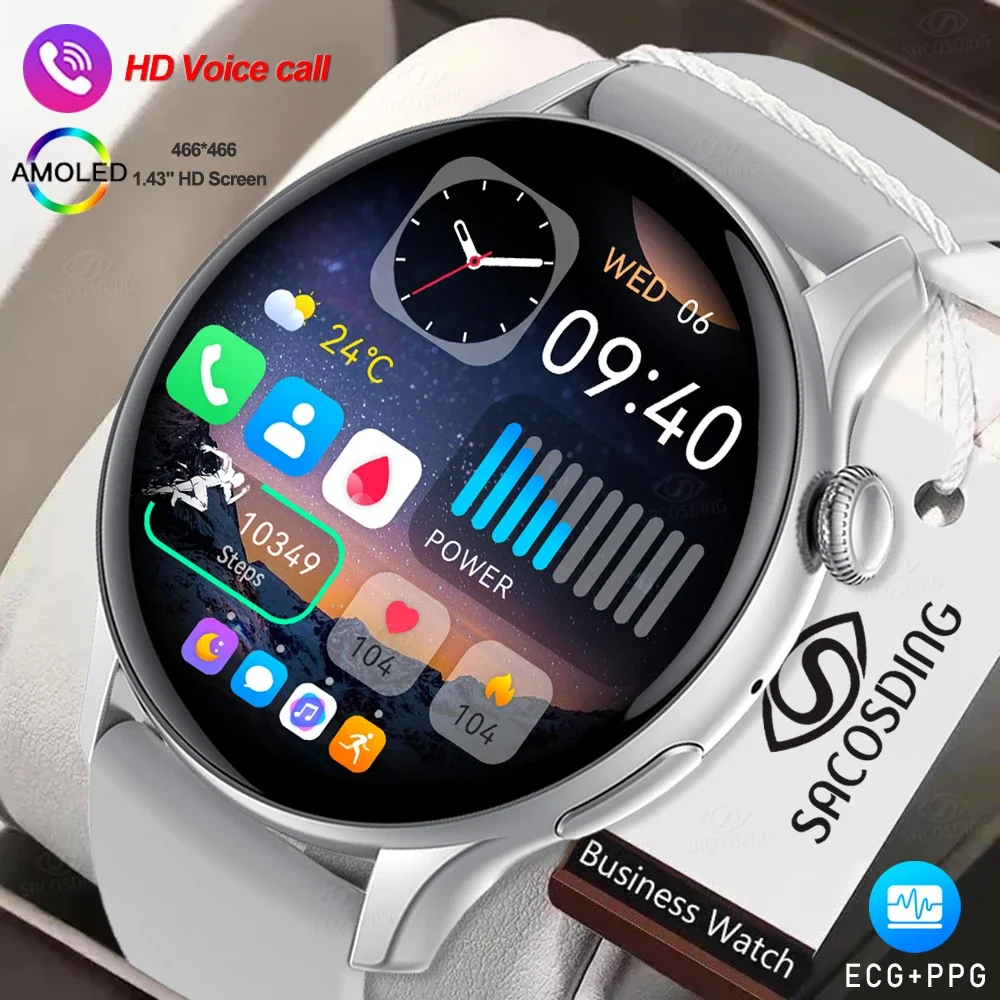 

Always on Display AMOLED Smart Watch Men Bluetooth Call Health Monitor IP68 Waterproof Fitness Bracelet Sports Smartwatch Women