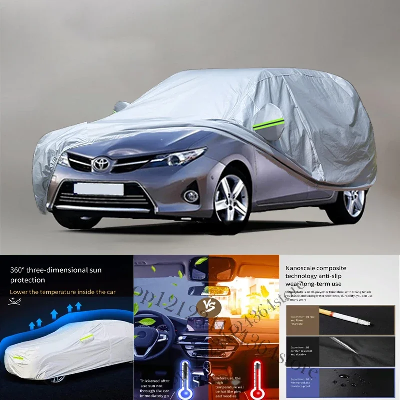 

For Toyota AURIS fit Outdoor Protection Full Car Covers Snow Cover Sunshade Waterproof Dustproof Exterior Car cover protection