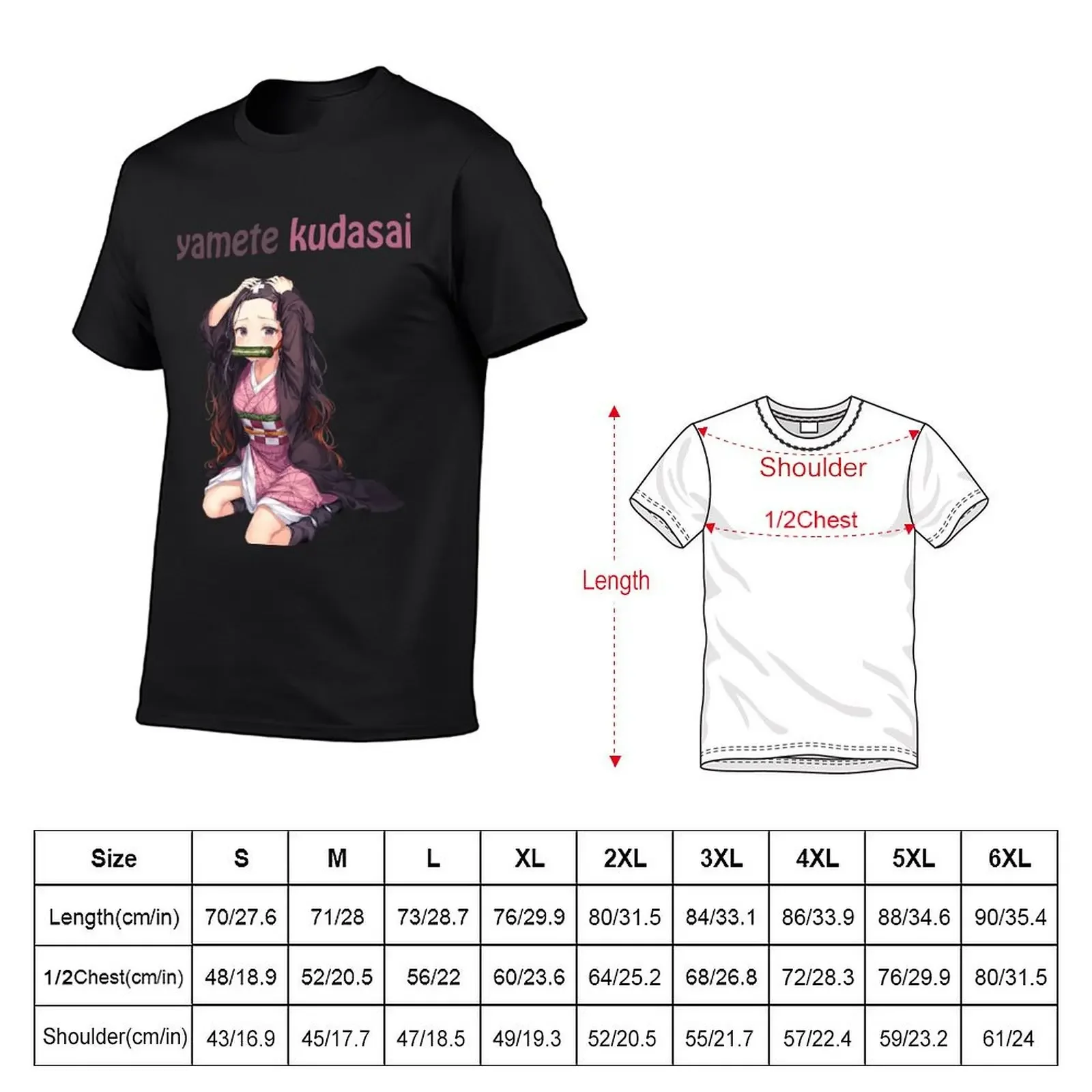 yamete kudasai T-Shirt graphic tee shirt essential t shirt t shirt men 100℅ cotton