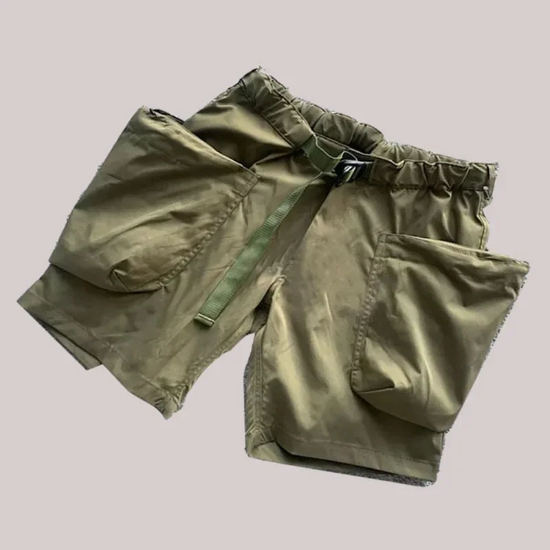 COMFY 24SS Waterproof Large Pocket Outdoor Shorts Trendy Japanese Five Quarter Pants