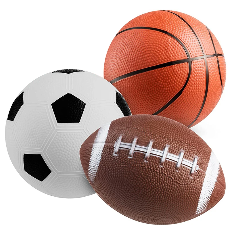 Inflation Ball Football Basketball Rugby Portable Mini Balls Sport Game Supply Party Interaction Game Prop Souvenir Boy Girl ZYF