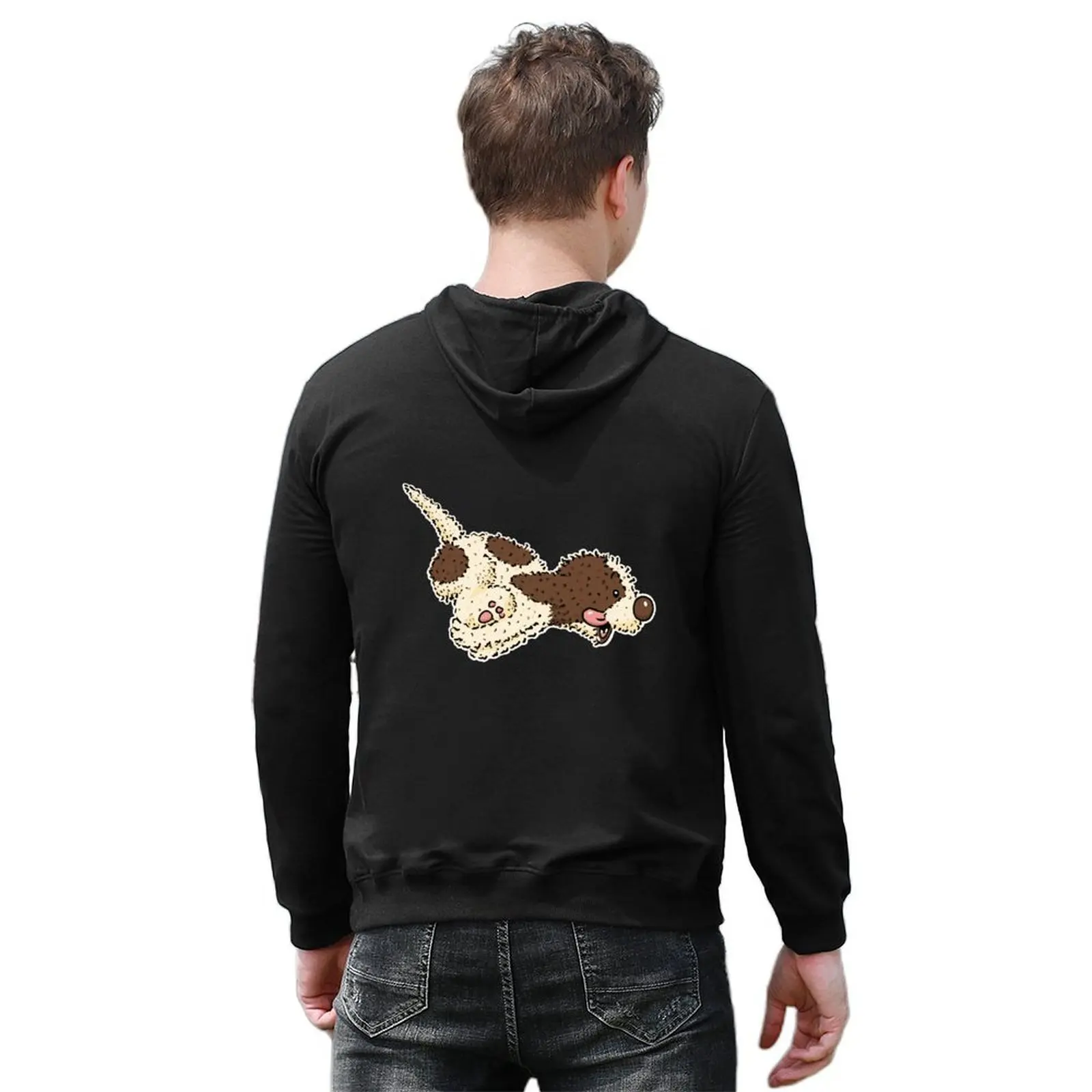 ملابس بغطاء للرأس من Lagotto Romagnolo للرجال ملابس رجالية ملابس رجالي جرافيك تي شيرت رجالي بقلنسوة #6