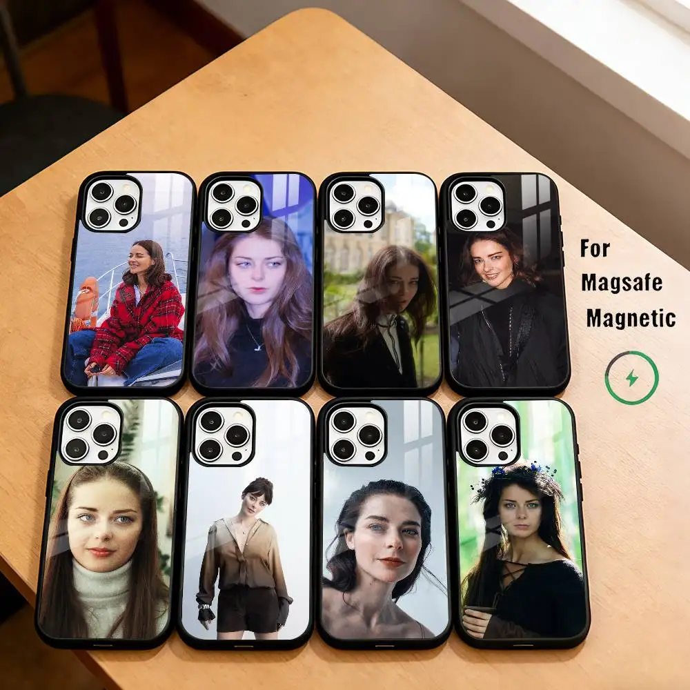 

Russian actress M-Marina Aleksandrova Phone Case For iPhone17,16,15,14,13,12,11 Plus,Pro Magnetic For Magsafe Wireless Charging