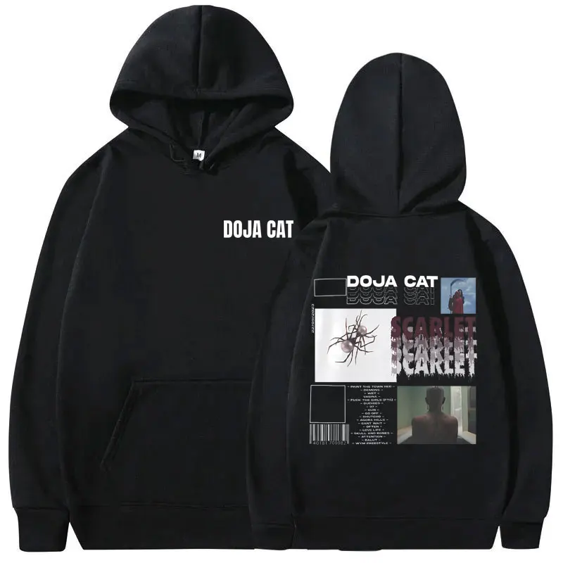 

Rapper Doja Cat Scarlet Music Album Graphic Hoodie Men Women Hip Hop Oversized Hooded Sweatshirt Male Fashion Harajuku Hoodies