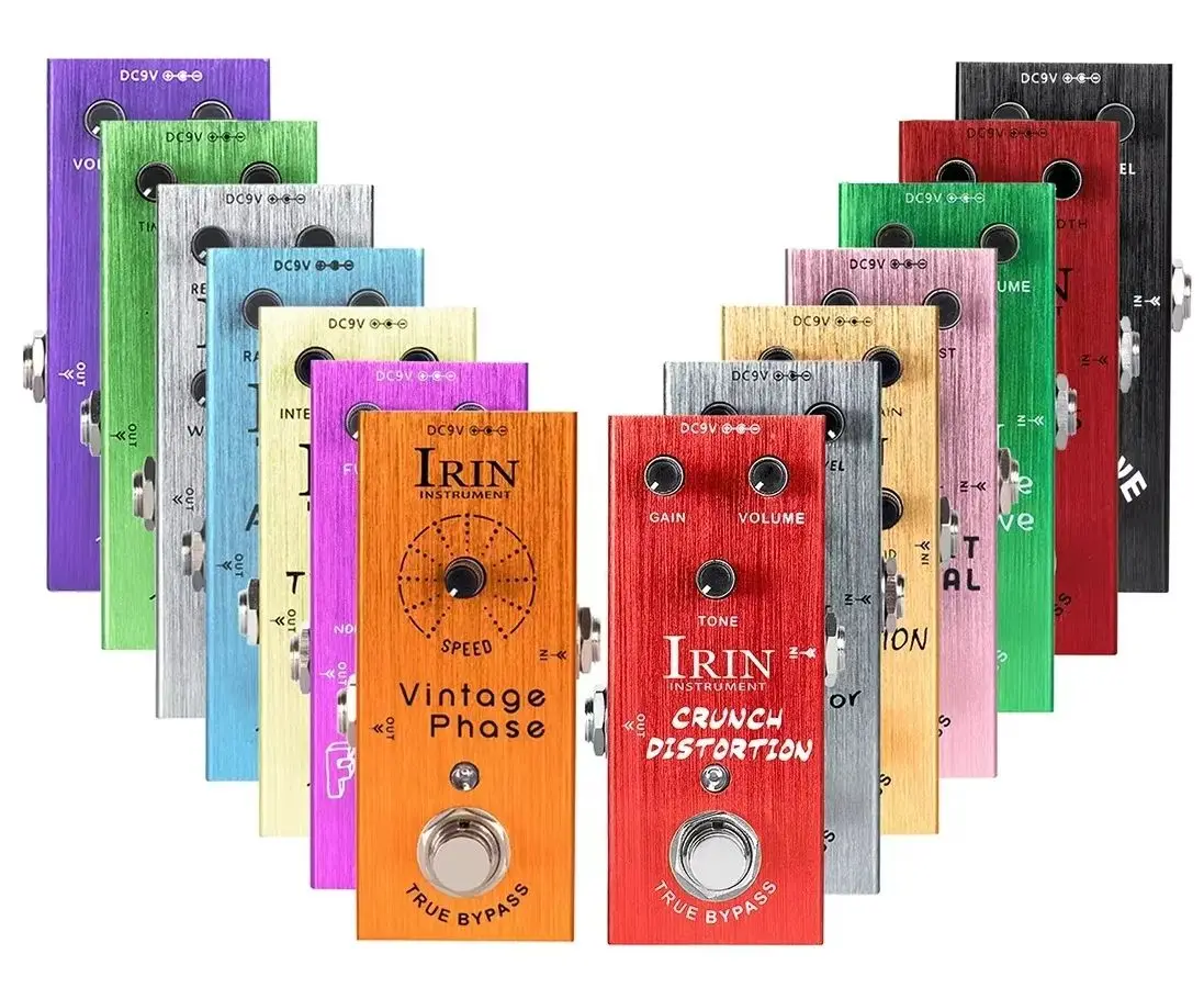 IRIN تأثيرات الغيتار الكهربائي دواسة خمر سق/تشويه الكرنش/تأخير التناظرية/حلم الولايات المتحدة/جوقة كلاسيكية/تأثيرات القيادة