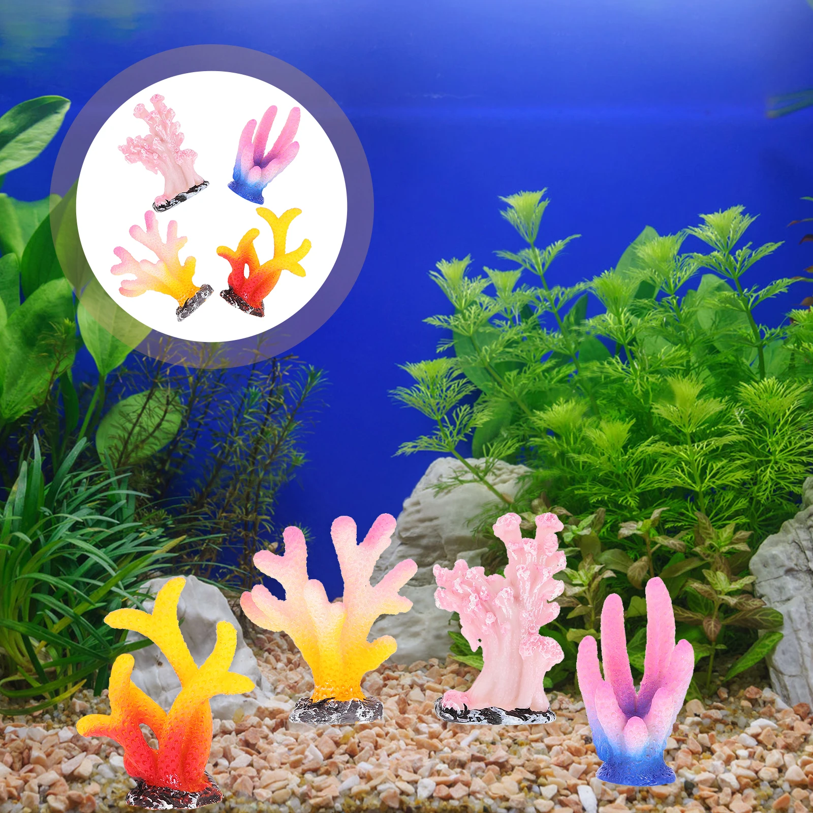 

8pcs naments Resin Artificial for Fish Tank Aquarium Turtle Fish Aquarium Accessories Accessories Style Lifelike
