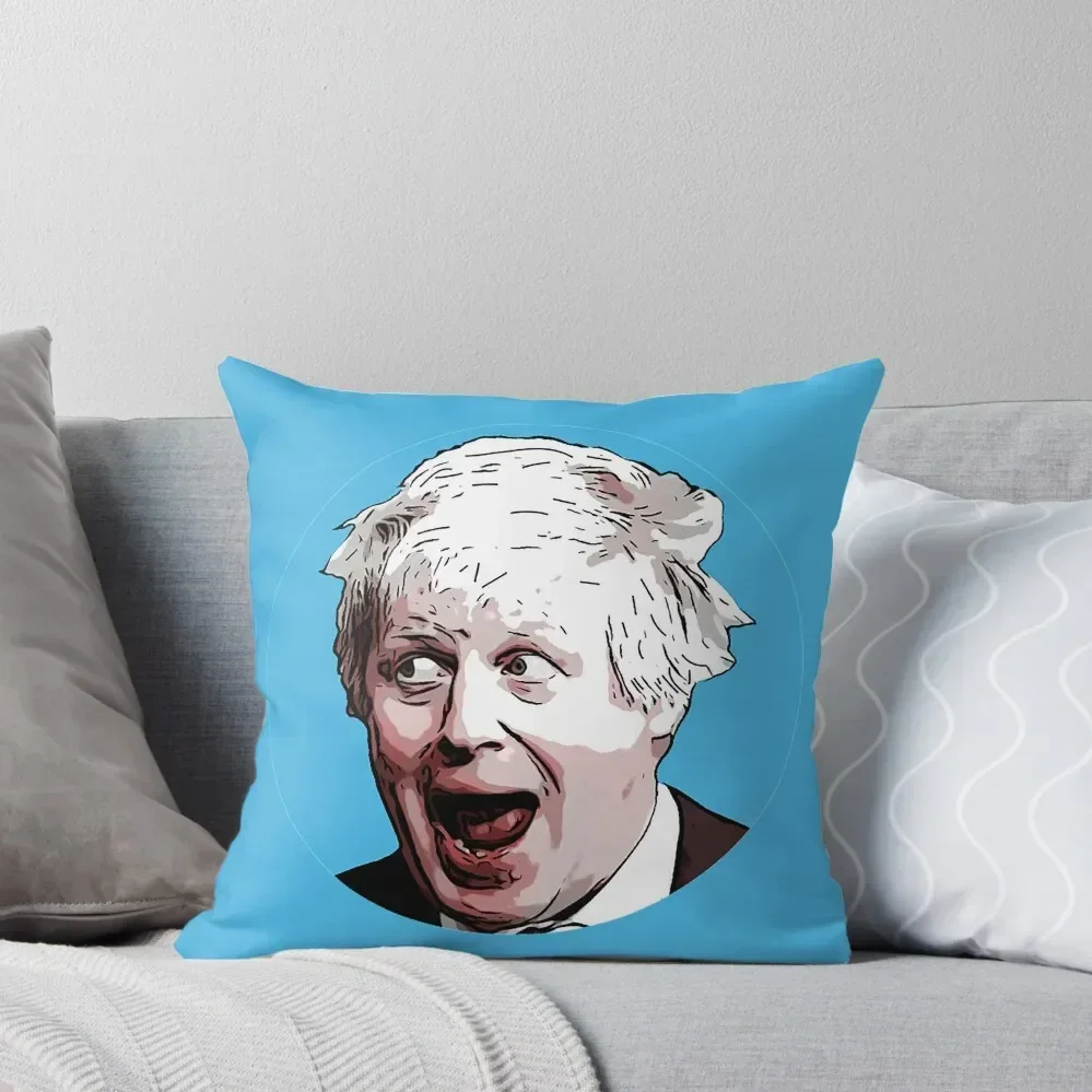 Boris Johnson British Prime Minister - t-shirt t shirt -Boris Conservative Uk Throw Pillow Cushion Covers For Living Room pillow