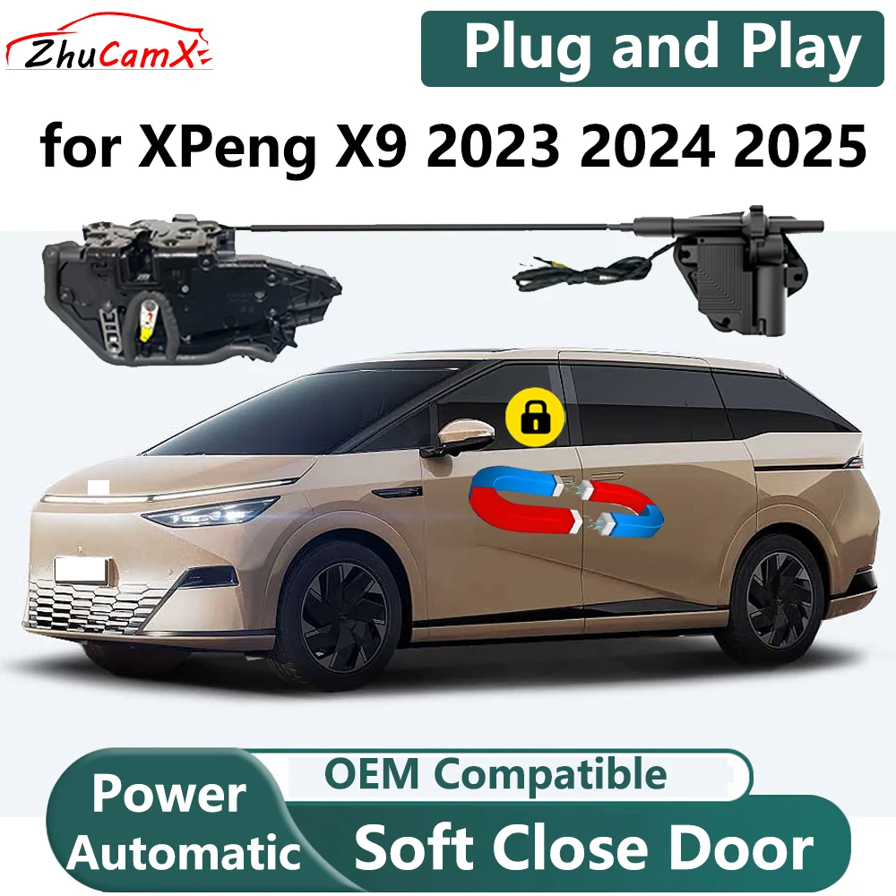 

ZhuCamX for XPeng X9 2023 2024 2025 Car Electric Soft Close Door System Power Closing Door Latch Lock OEM Plug and Play
