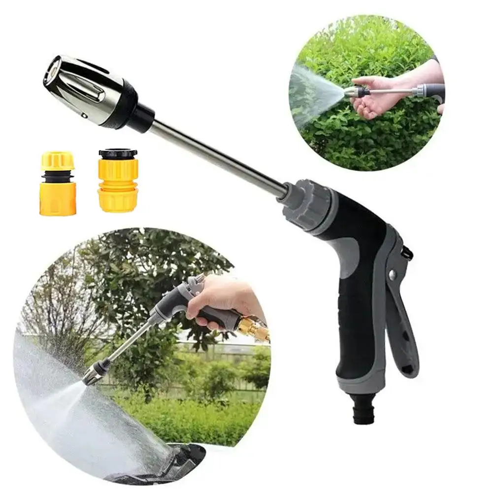 High-pressure Turbowasher Cleaner For Car Multi-purpose Wear Resistant Watergun For Home Car Garden Long Rod Car Wash Gun I5y7