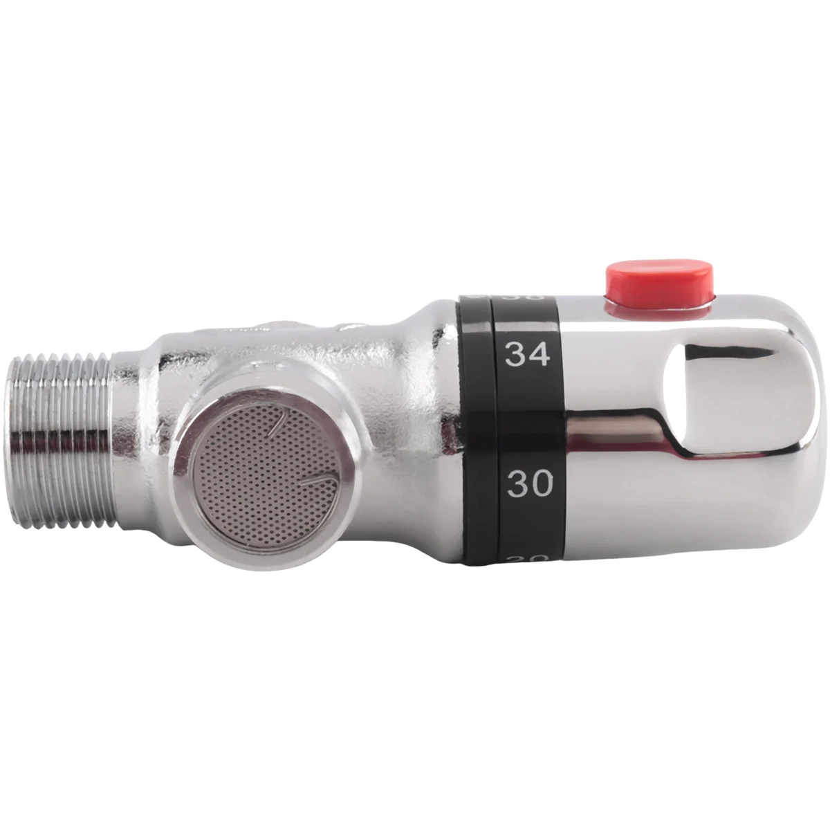 Solid Copper 3-Way Thermostatic Mixing Valve 3/4 Inch Solar Water Heater Valve Regulating Temperature Control ValveT98C