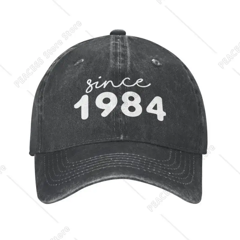 

Punk Cotton Since 1984 Birthday Baseball Cap For Women Men Breathable Dad Hat Outdoor One Size