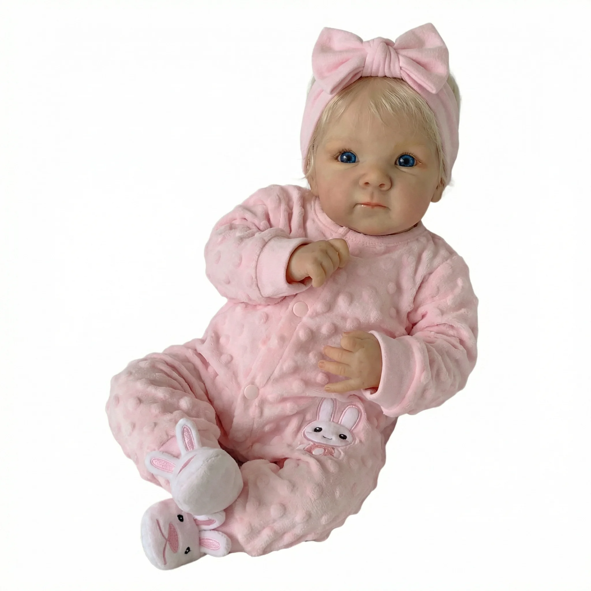 

NPK 18inch Lifelike Reborn Baby Doll Newborn Bettie Cloth Body Full 3D Skin Multiple Layers Painting Collectible Toy