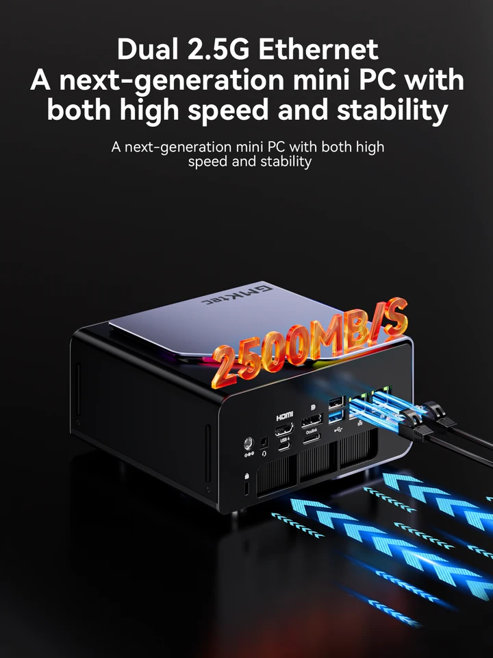 GMKtec ミニ PC K12 Nucbox AMD Ryzen ™ 7H 255 WiFi 6 BT 5.2
