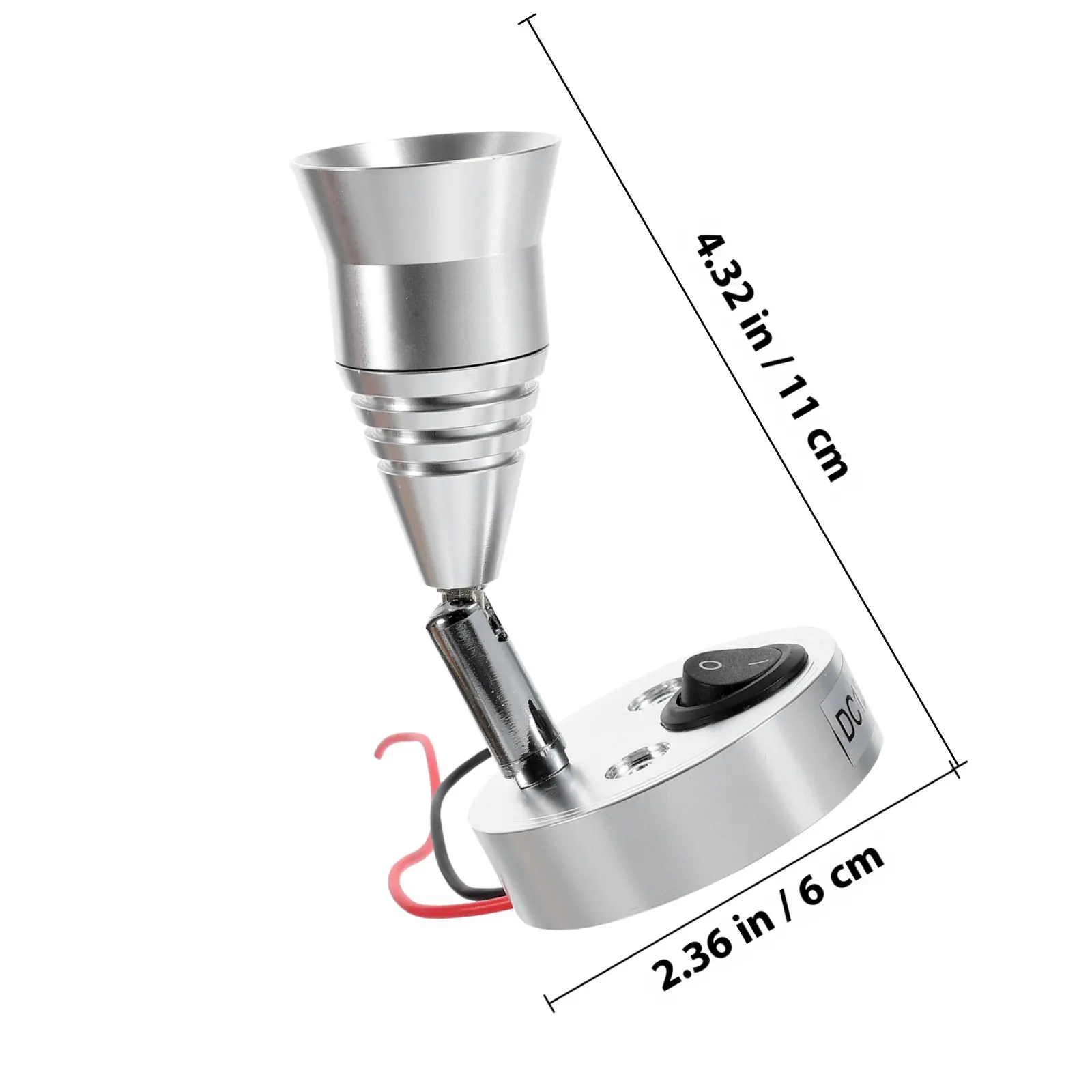 Reading Lamp 12-24V 3W LED Lamp Warm White Soft Light for Rv Vehicle Lighting Comfortable Reading Low Power Eye Protection