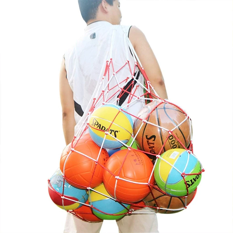 2/1PC Football Net Bag Nylon Bold Storage Bag Large Ball Carry Portable Equipment Sports Soccer Basketball Volleyball Bag Tools