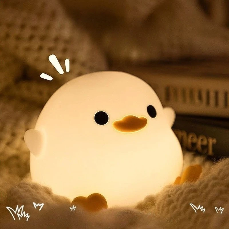 

Силиконовый датчик давления, ночник, прикроватная тумбочка, декоративный предмет, светильник Doudou Duck Patting Light