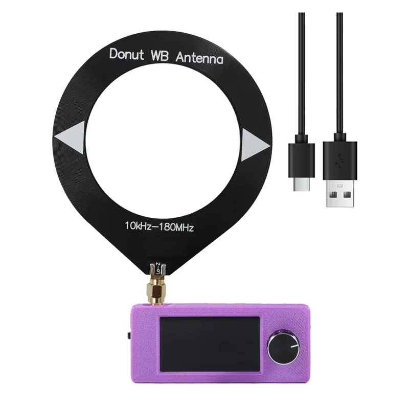 AAAEL-Mini Pocket Radio With 1.9 Inch IPS Screen SI4732 Chipset AM FM USB Interface LSB Support 180Mhz Antenna SW MW VHF Band