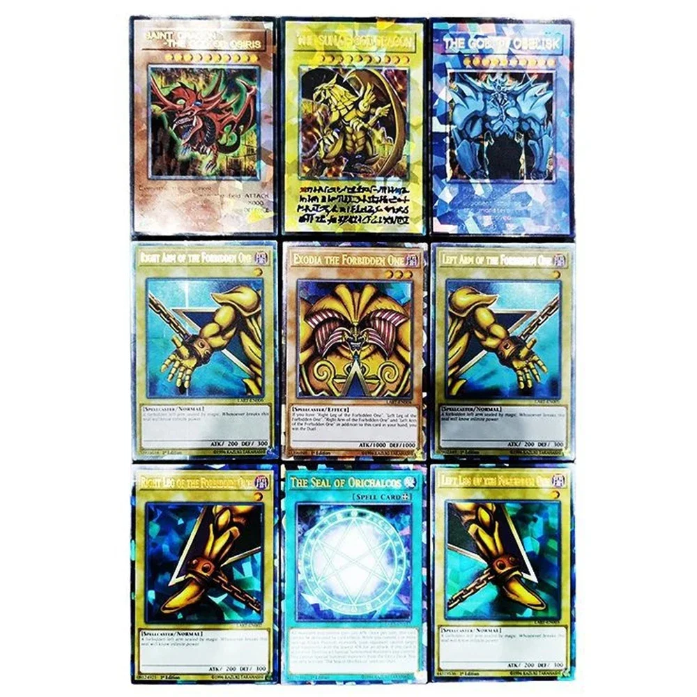 Yu Gi Oh Yugi Muto Iron Box Glass Broken Flash English Version Blue Eyes White Dragon Black Mage Dark Archmage Collection Card