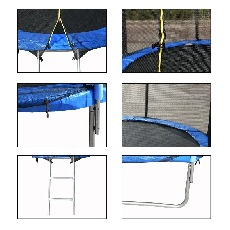

6FT 10FT 14TF 16FT Outdoor Fitness Equipment Adult Kids Fitness Elastic Trampoline Outdoor Large Trampoline Hot sales