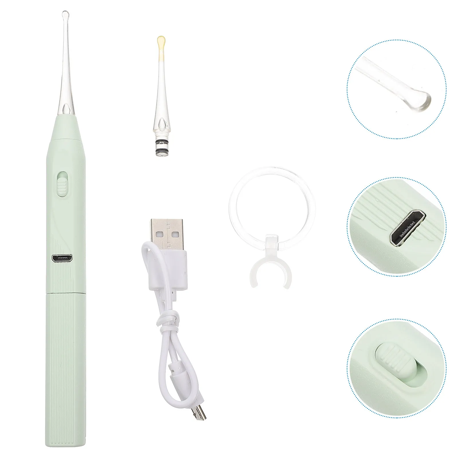 1 set 1 Set Removal Tool With Light Led Pick For Kids Toddlers Lighting Ear Wax Remover Infant Wax Cleaner Lighting Ear Scoop