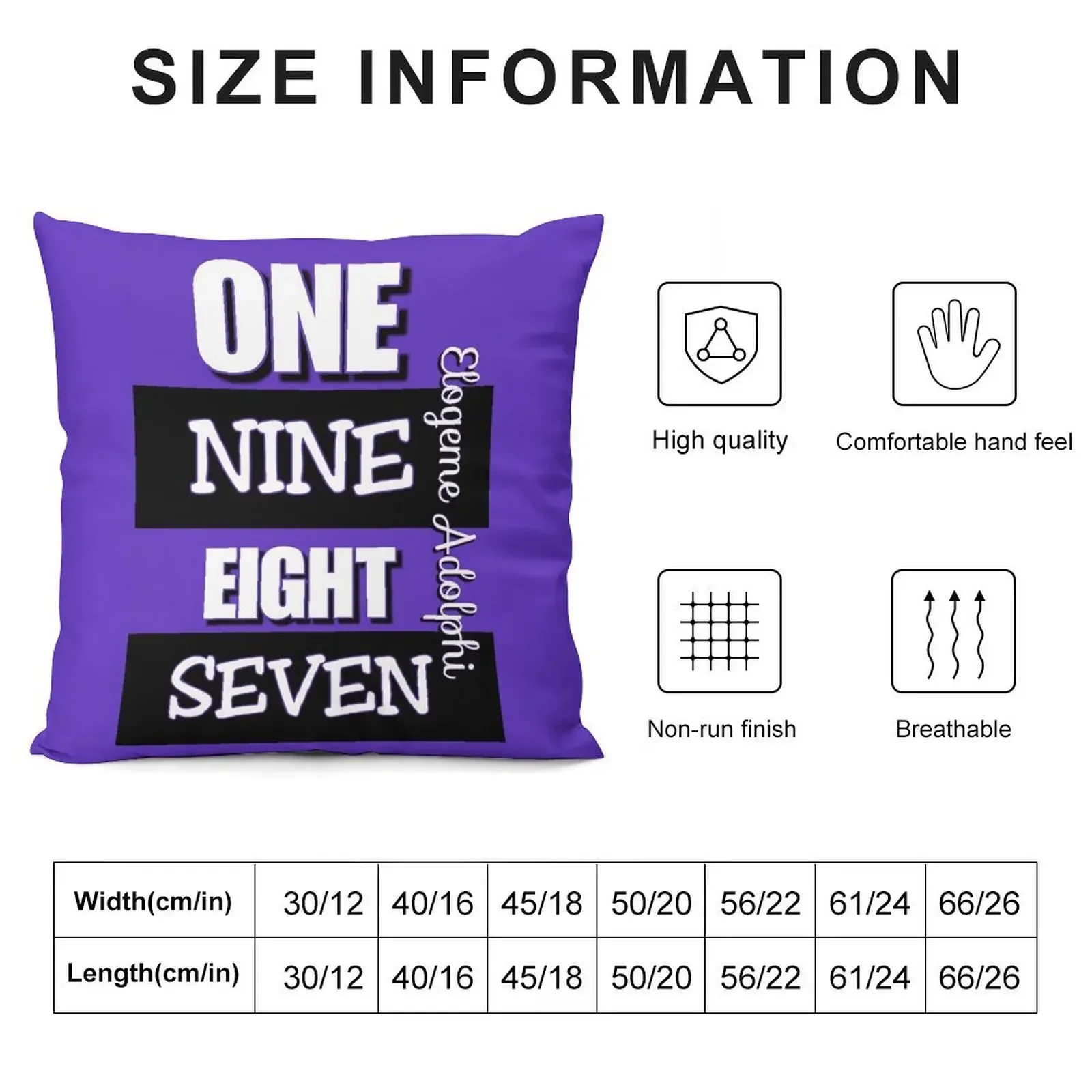 ONE NINE EIGHT SEVEN Elogeme Adolphi Throw Pillow Cusions Cover home decor items pillow