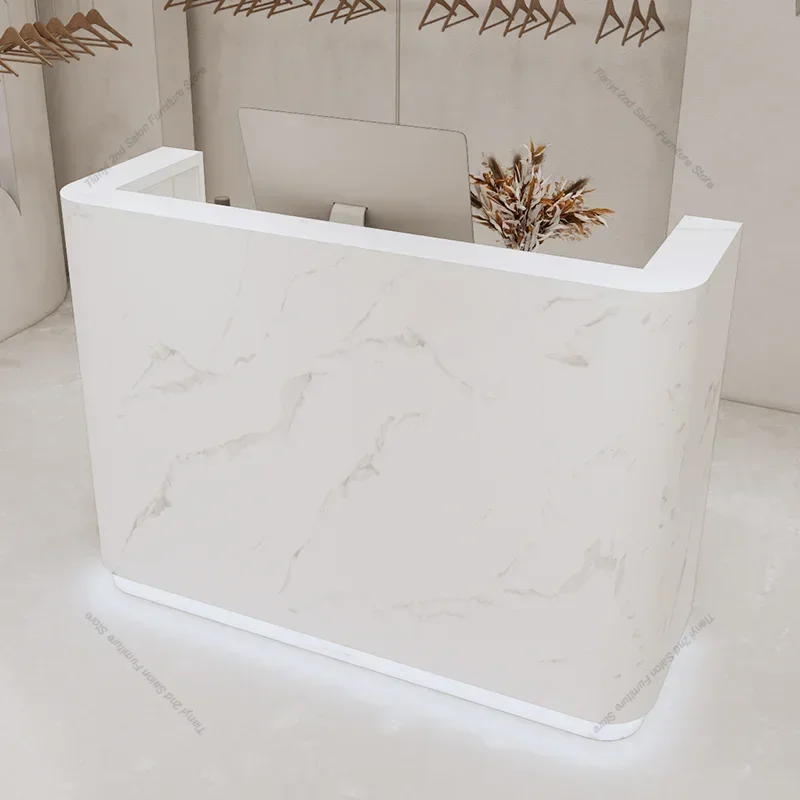 

Italian Style Simplicity Reception Desks Beauty Salon High-end Nail Salon Reception Desks Clothing Store Furniture Receptie HBRD