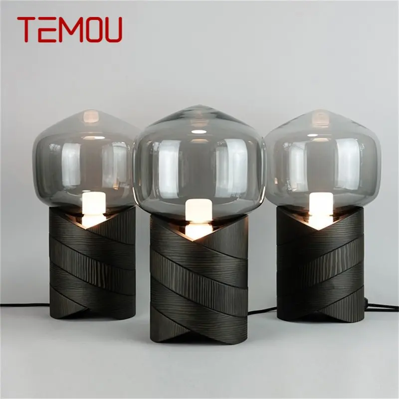 

TEMOU Nordic Table Lamp Modern Creative Design LED Desk Light Decorative For Living Room Bedroom Bedsides