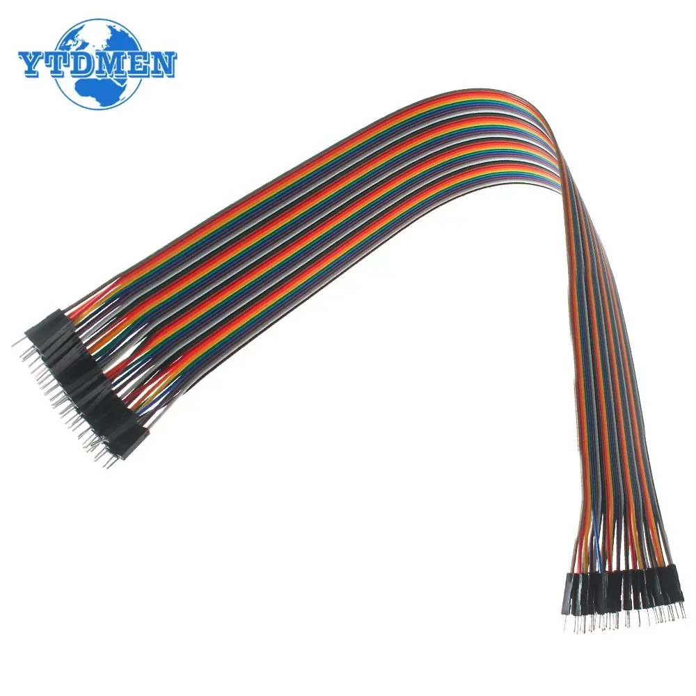 Arduino用ジャンパーワイヤーデュポンケーブル、DIYキット、40ピン、オス-オスオス-メスおよびメス-メス、40cm