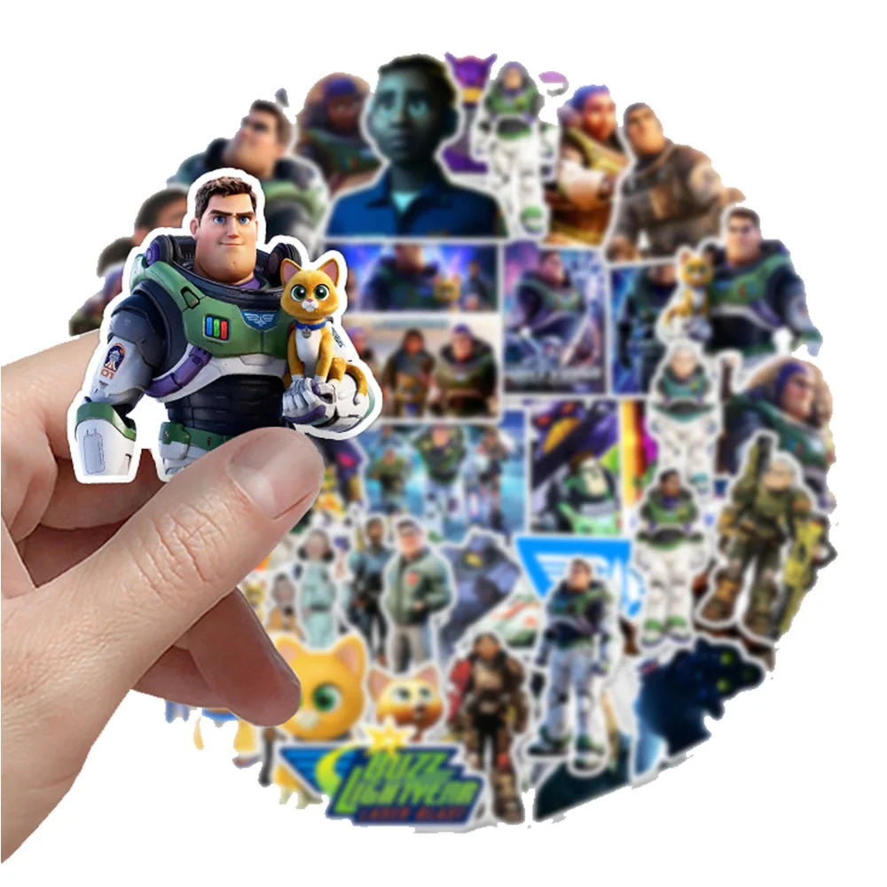 

10/30/50pcs Disney Cartoon Toy Story Buzz Lightyear Stickers Funny Anime Decals Laptop Phone Stationery Classic Kids Toy Sticker