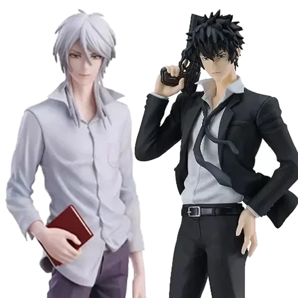 Nuevo Psycho-pass Psycho Pass 18cm Makishima Shougo Kougami Shinya Anime Pvc modelo figura Cool Man escritorio periferia Oranment Doll