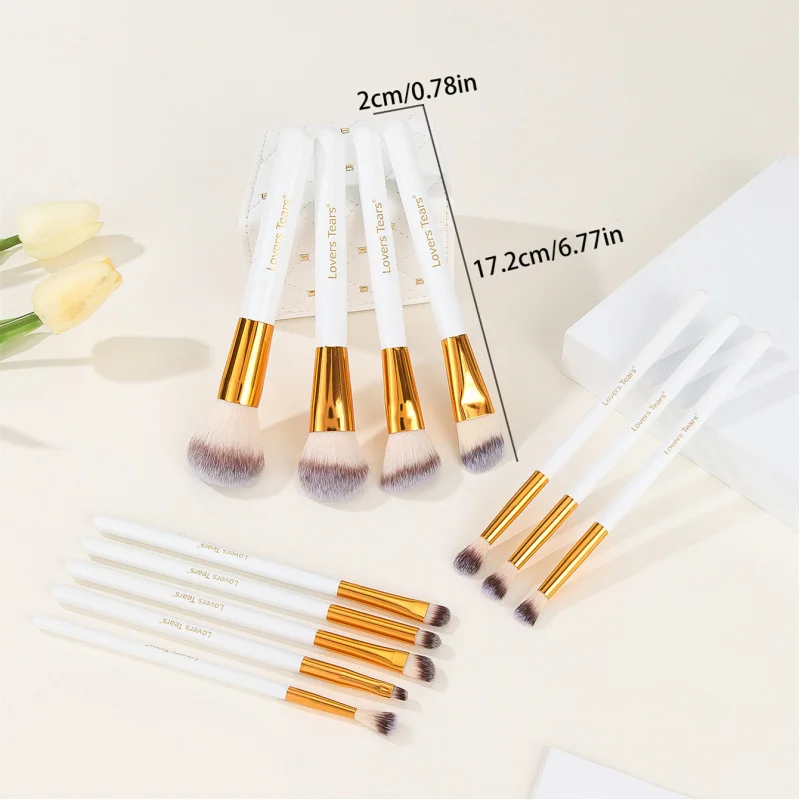 12Eimer Set Make-up Pinsel Puder Rouge Lidschatten Kontur Foundation Pinsel Beauty Tools