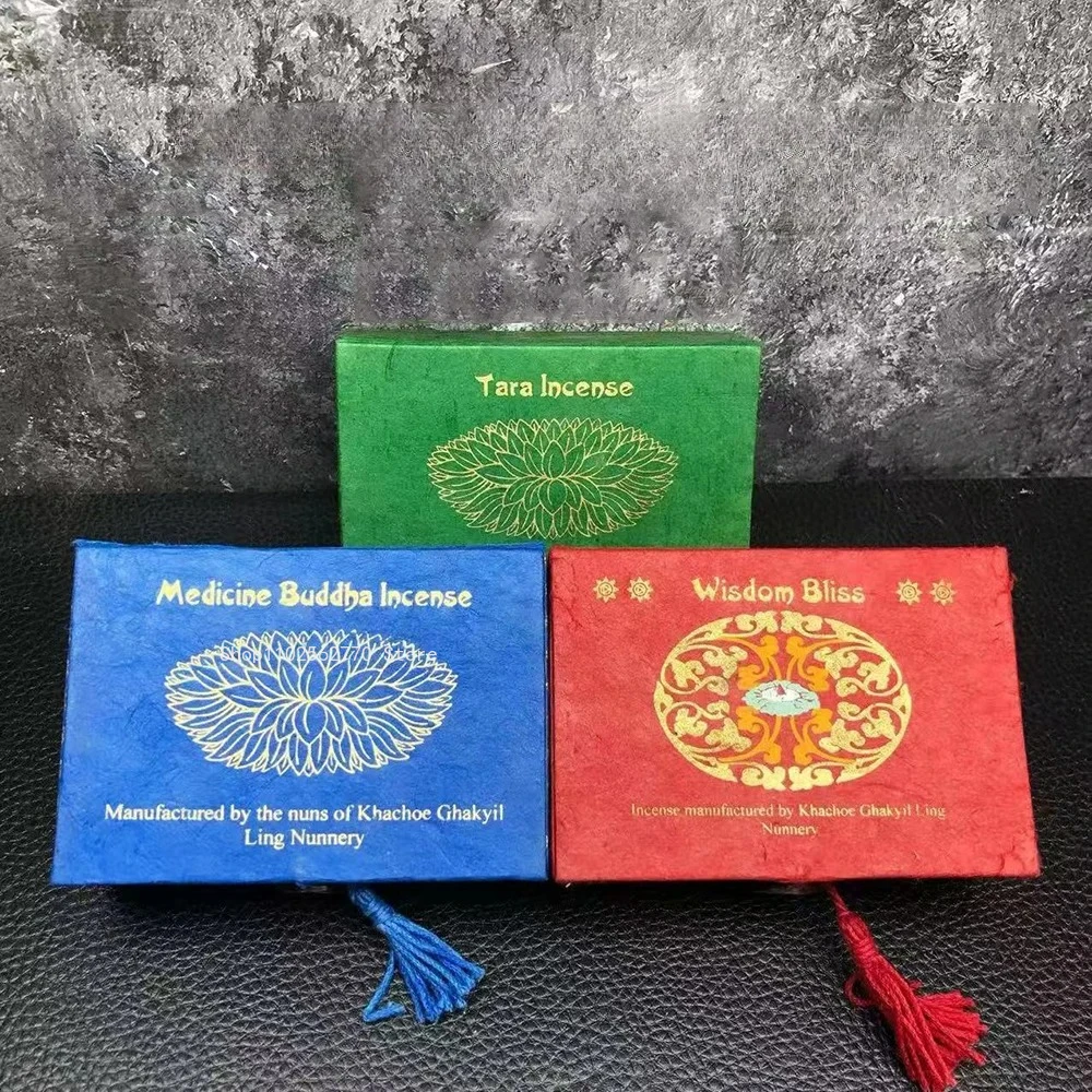 Nepal Kopan Monastery Incense, Handmade Herbal Green Tara, Medicine Buddha Incense, Home Fragrance Stick Incense, 1box