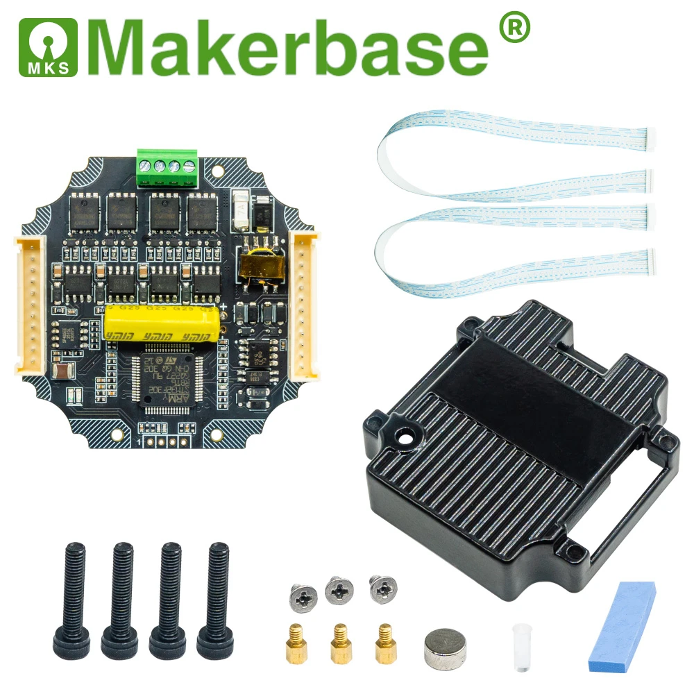 

Makerbase MKS SERVO57ES PCBA NEMA23 closed loop stepper motor Driver CNC 3d printer for Gen_L FOC quiet and efficient