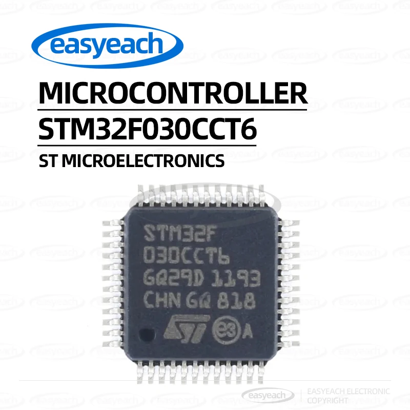 STM32F030CCT6 LQFP-48 48MHz 256KB Flash/microcontrolador de 32 bits-microcontrolador MCU