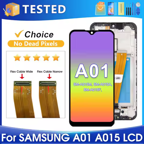 OEM 5.7''A01 For Samsung For A015F A015G A015M A015 A015A A015U LCD Display Touch Screen Digitizer Assembly Replacement