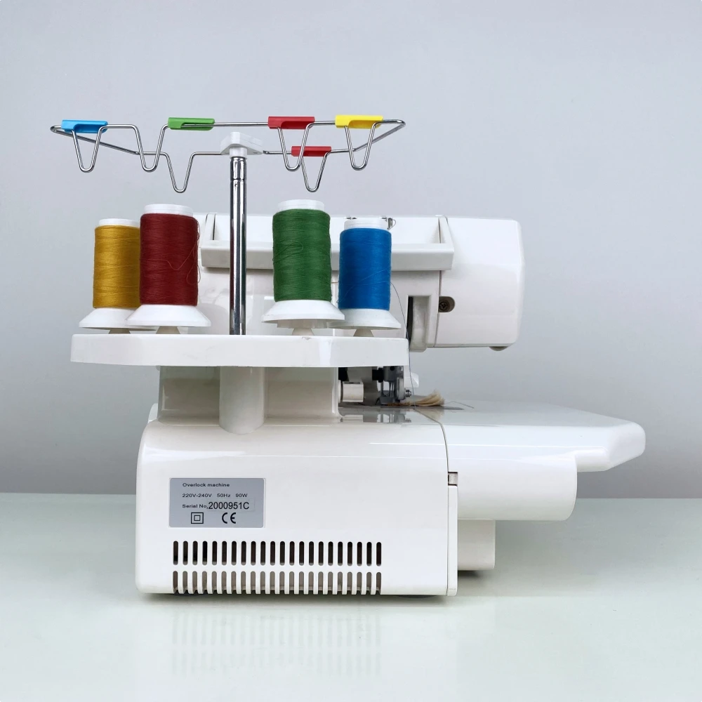 Máquina de Coser Overlock de Alta Velocidad JUKKY 703, Fácil de Operar, con Formación de Puntada Overlock, Uso Doméstico e Industrial, para Overoles y Cuero