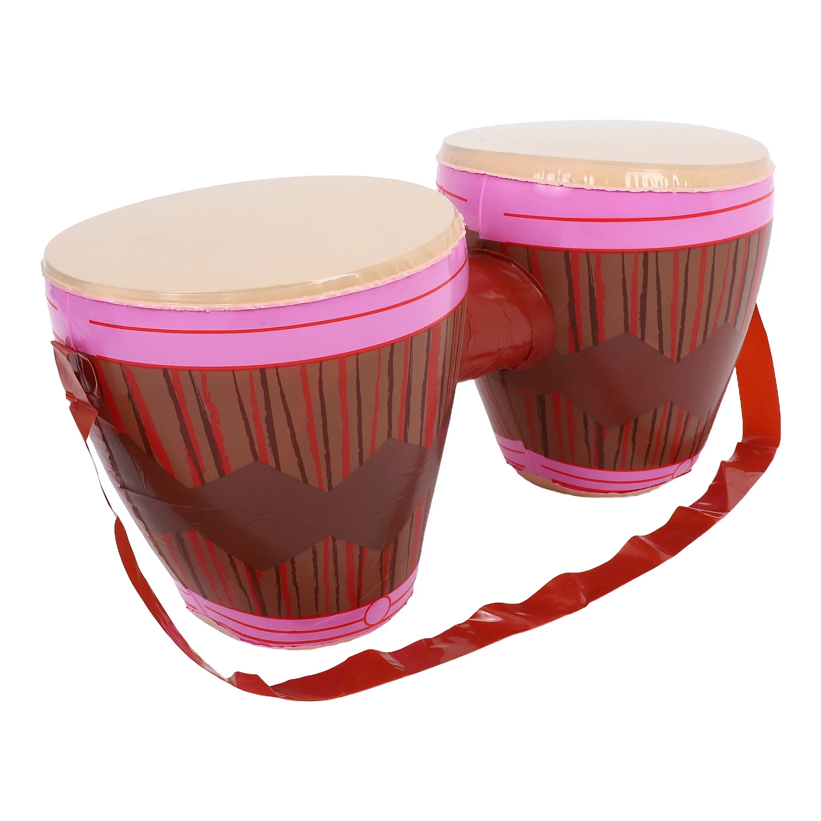 

PVC Inflatable Ansai Waist Drum Double Drum Blow Up Musical Instrument for Carnival Music Party Supplies Kids Practice Prop