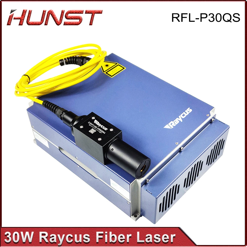 Hunst Raycus 30W Q-switched Pulse Fiber Laser Source  1064nm High Quality Module for Metal Marking and Engraving Machine