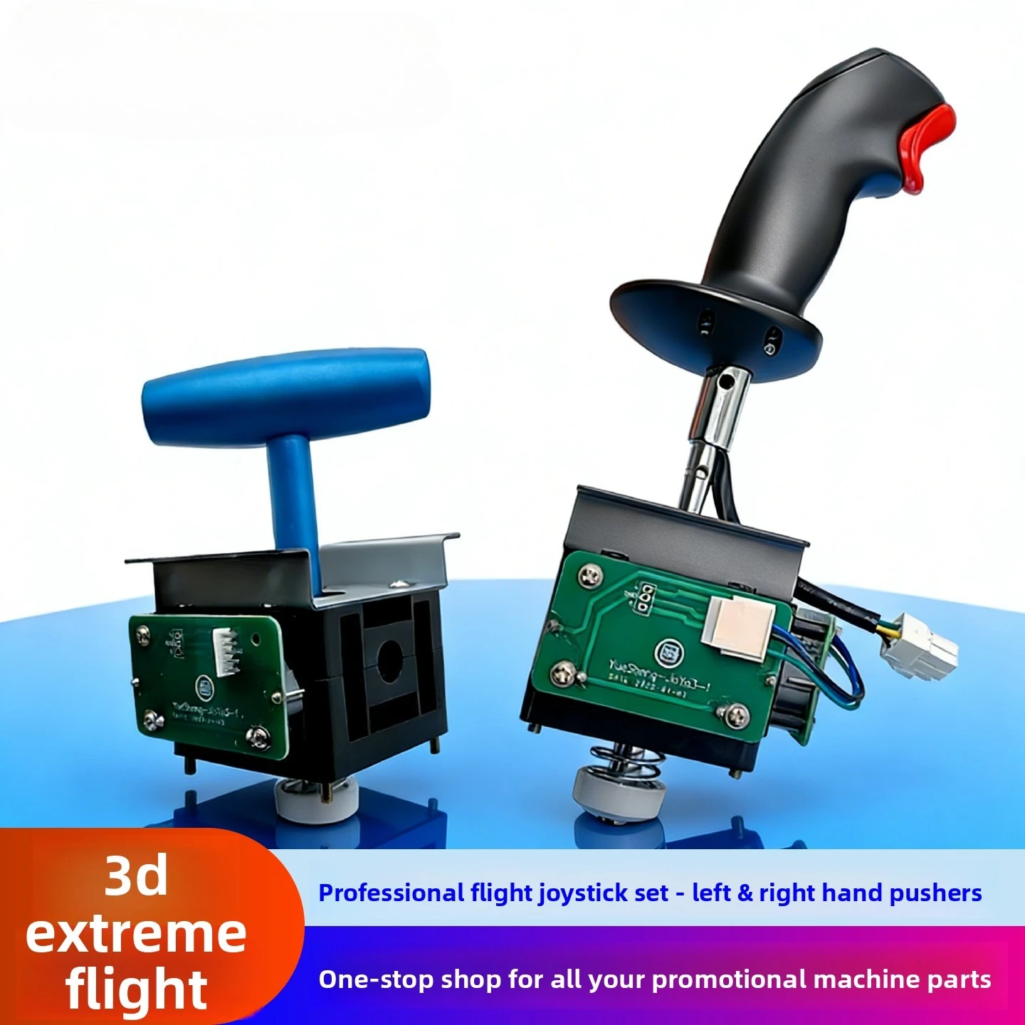 Retro Gaming Gun - Conjunto de Joysticks de Voo 3D